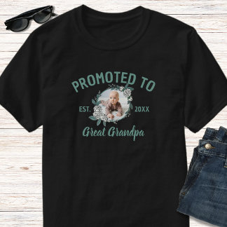 Svart & Grön 1 Foto Uppflyttad Till Gammelfarfar T Shirt
