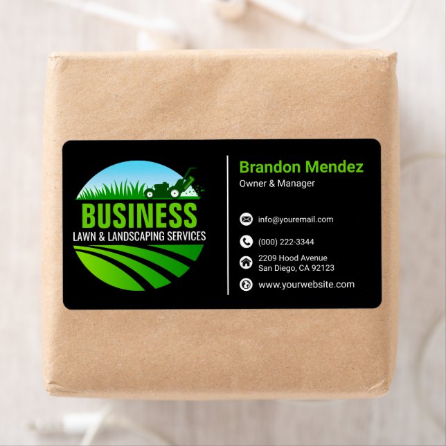 Svart Grön Trädgårdsskötsel Landskapsarkitektur Gr Fraktsedel (Insitu)