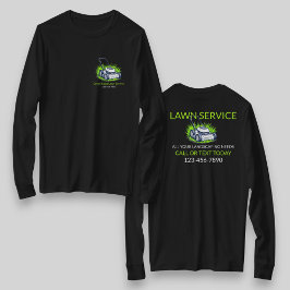 Svart Grönt Gräsmatta Care and Service Professione T Shirt