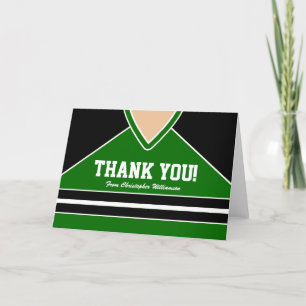 Svart/Grönt Hockey Jersey Tack Kort