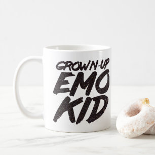 Svart, grovhuggare glitter kaffemugg