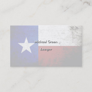 Svart GrungeTexas statlig flagga Visitkort