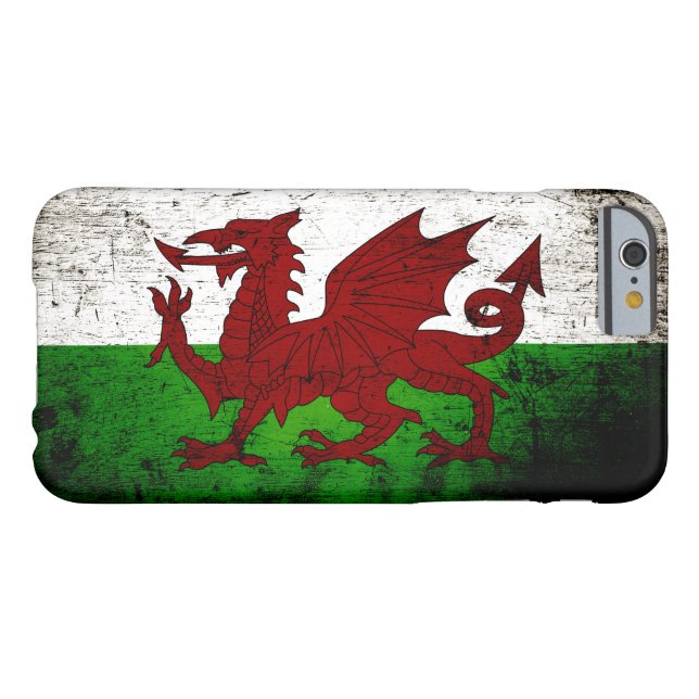 Svart GrungeWales flagga Case-Mate iPhone Skal (Baksidan Horisontell)