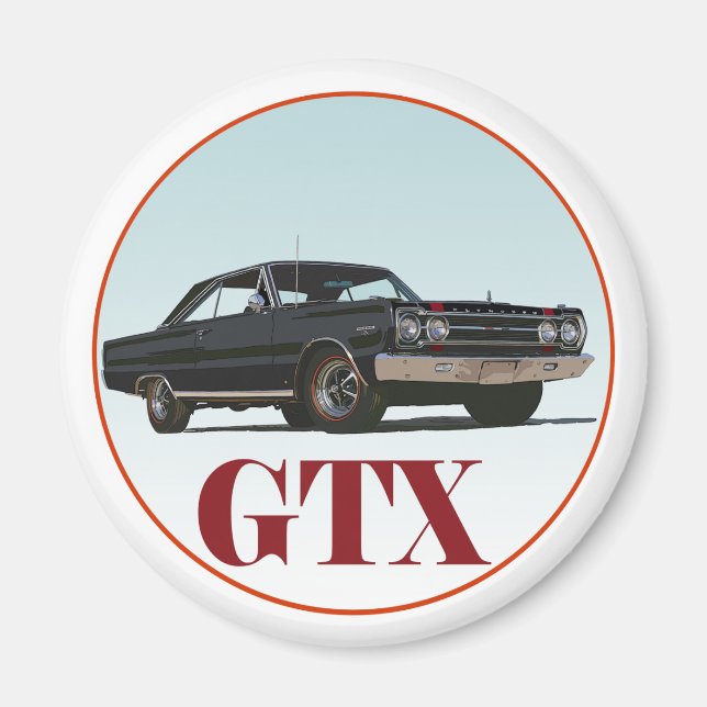 Svart GTX Magnet (Framsidan)