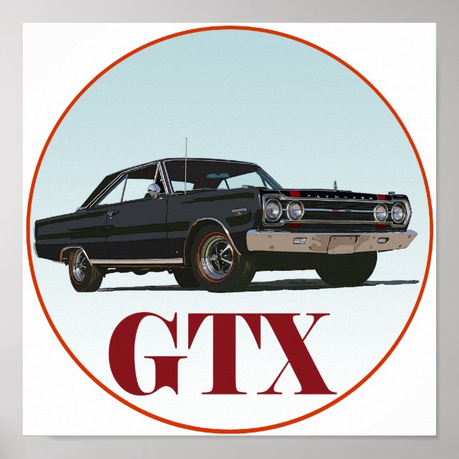 Svart GTX Poster (Framsidan)