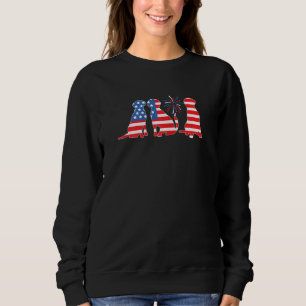 Svart Gul Choklad Räv Röd Lab Silver Patriotisk T Shirt