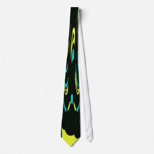 Svart & gul Deco Tie Slips