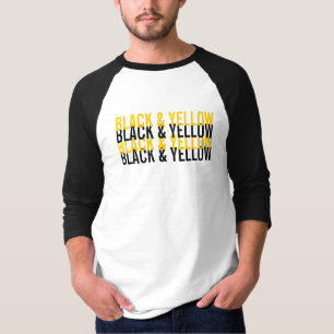 Svart & gul Pittsburgh kärlek T Shirt
