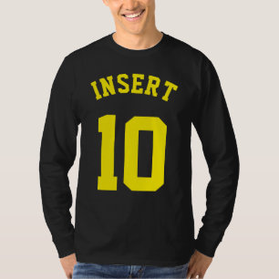 Svart & gul sportJersey för vuxen design Tröja
