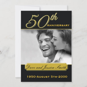 Svart Guld 50-årsjubileum Event Foto Inbjudan