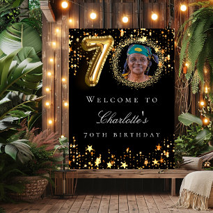 Svart guld 70:e fotofödelsedagsfesten välkomnas poster