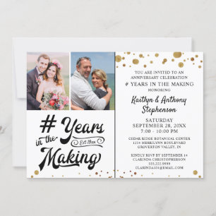 Svart Guld-årsdagen i SKAPAR Inbjudningar