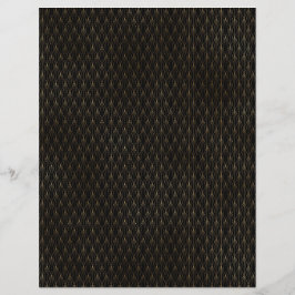 Svart & Guld Art Deco Scrapbokspapper Ark
