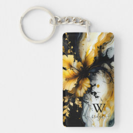 Svart guld-blommarmor