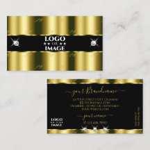 Svart Guld-brickor med Logotyp