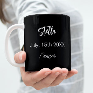 Svart guld Cancer-stjärnornas konstellationsfödels Kaffemugg