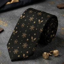 Svart & Guld Celestial Snöflinga