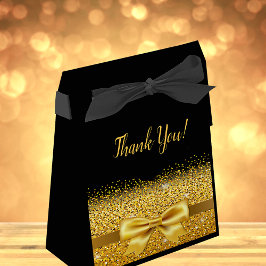 Svart guld elegant Tack Presentaskar