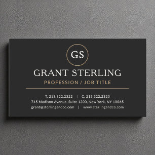Svart Guld-Elegantens lyxminimalistiska Profession Visitkort
