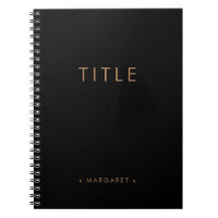 Svart Guld enkel, modern, minimalistisk Personlig