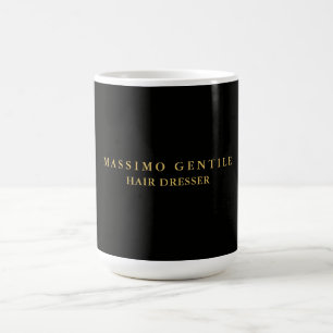 Svart Guld Färg Professionell Trendig Kaffemugg