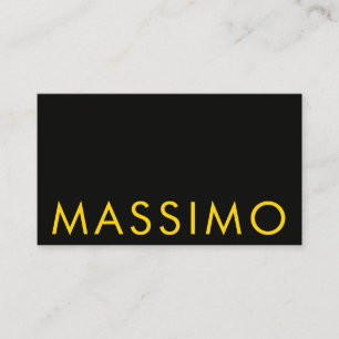 Svart Guld Färger Professionell Minimalist Namn Tilläggskort