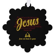Svart Guld FÖR OSS JESUS Jul