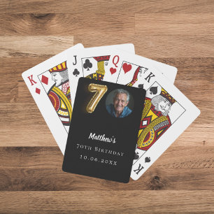 Svart guld-foto, 70-årsdag casinokort