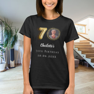 Svart guld-foto, 70-årsdag t shirt