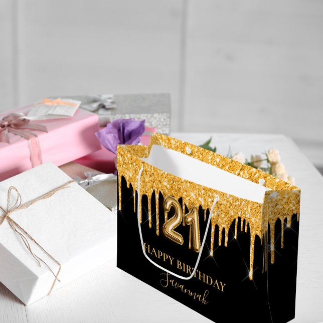 Svart guld glitter droppar i namn (Skapare uppladdad)