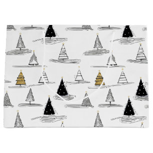 Svart Guld jul Mönster#5 ID1009