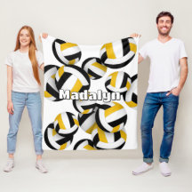 Svart guld klubb färg volleyball room decor decor