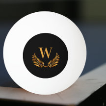 Svart guld-lagerutandningsmonogram
