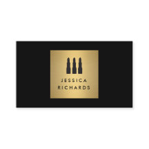 Svart/Guld Lipstick Trio Logotyp för Makeup Artist
