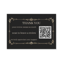 Svart Guld Liten Företag Tack Recension QR