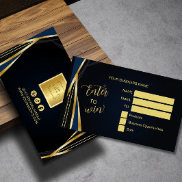 Svart guld Logo Lotteri Spara för att vinna Biljet Placeringskort