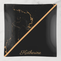 Svart & guld- marmor