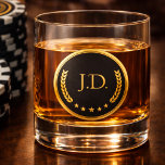Svart & Guld Monogram Whiskeyglas | Poker<br><div class="desc">Designad för förfinade pokerkvällar och medvetna kvällar hemma,  denna svarta och gyllene monogramviski glas ger en tyst sofistikering till din bardisksamling. Personifiera den med initialer för en skräddarsydd detalj som känns både tidlös och självsäker.</div>