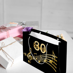Svart guld musik noter monogram