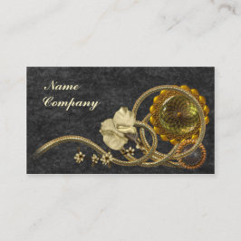 Svart & guld- nostalgi visitkort