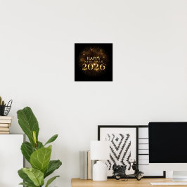 svart guld nyårsposter 2026 poster