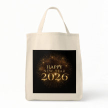 svart guld nyårstotehandbag