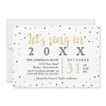 Svart & guld- nytt års för konfettiar party