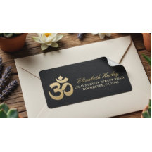 Svart & Guld OM Symbol Yoga Meditations Instruktör