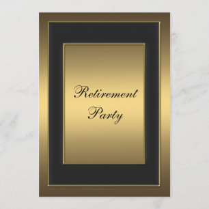 Svart Guld Pensionärsfest Inbjudningar