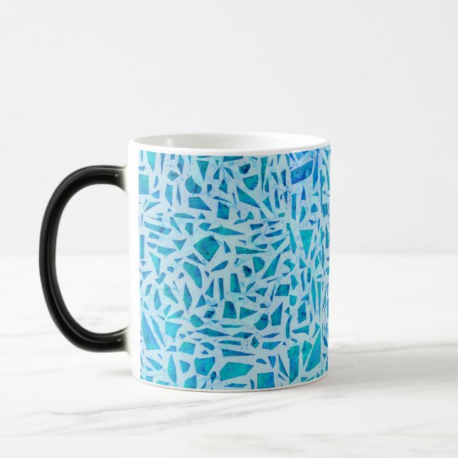 Svart & Guld Piltryck Leopard Gepard Djurtryck Magisk Mugg (Vänster)