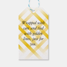 Svart & Guld presentetikett – Anpassad text