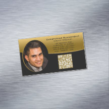 Svart Guld-Professionell, Anpassningsbar Foto QR-k