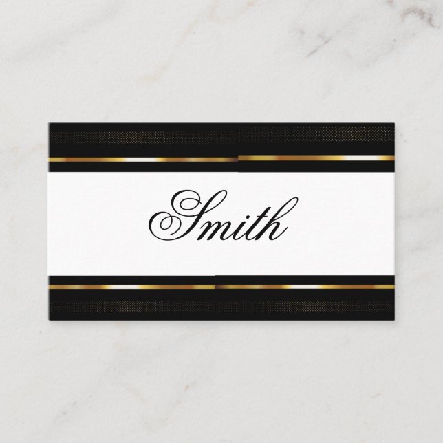 Svart & Guld Real Gods Marknadsföring introduktion Visitkort (Framsida)