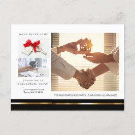 Svart & Guld Real Gods Marknadsföring introduktion Vykort